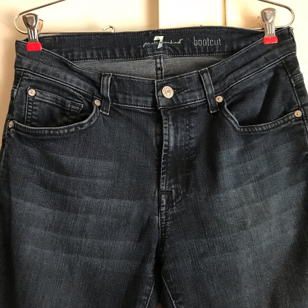 7 FOR ALL MANKIND DARK DENIM SIZE 31 x 30 - Picture 2 of 6